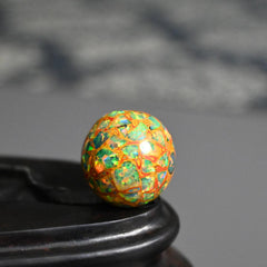 Single Bead | 15mm (0.59inch) Lacquer bead with opal inside