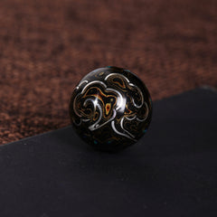 Single bead | 50 layers | Silver & Copper Inlay | 20mm 0.79inch