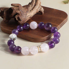 Original Minimalist Natural Purple Asai Crystal Bracelet – Amethyst Bracelet